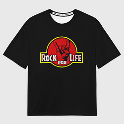Футболка оверсайз мужская Rock for Life, цвет: 3D-принт