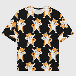 Мужская футболка оверсайз Foxes Dab