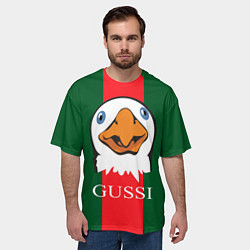 Футболка оверсайз мужская GUSSI Beak, цвет: 3D-принт — фото 2