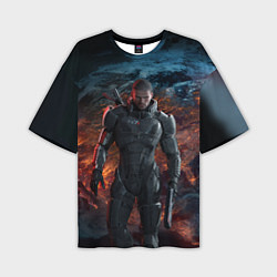Футболка оверсайз мужская Mass Effect: Soldier, цвет: 3D-принт