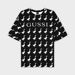 Мужская футболка оверсайз GUSSI Black