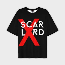 Футболка оверсайз мужская Scarlxrd Logo, цвет: 3D-принт