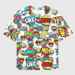 Мужская футболка оверсайз Pop art Fashion