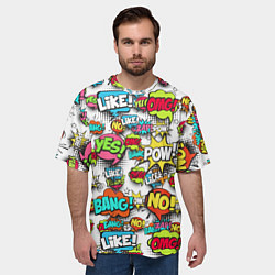 Футболка оверсайз мужская Pop art Fashion, цвет: 3D-принт — фото 2