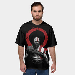 Футболка оверсайз мужская God of War IV, цвет: 3D-принт — фото 2