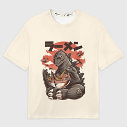 Футболка оверсайз мужская Godzilla Eat, цвет: 3D-принт