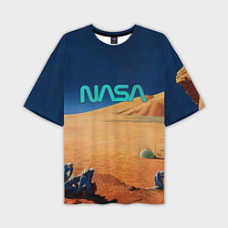 Футболка оверсайз мужская NASA on Mars, цвет: 3D-принт