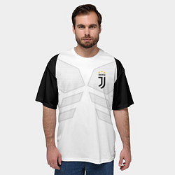 Футболка оверсайз мужская JUVENTUS SPORT, цвет: 3D-принт — фото 2