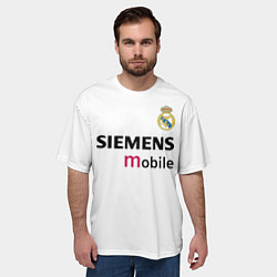 Футболка оверсайз мужская FC Real Madrid: Beckham Retro, цвет: 3D-принт — фото 2
