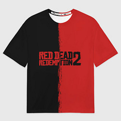 Футболка оверсайз мужская RDD 2: Black & Red, цвет: 3D-принт