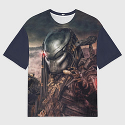 Футболка оверсайз мужская Merciless Predator, цвет: 3D-принт