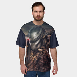 Футболка оверсайз мужская Merciless Predator, цвет: 3D-принт — фото 2