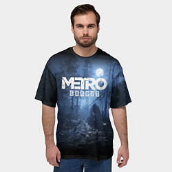 Футболка оверсайз мужская Metro Exodus: Dark Moon, цвет: 3D-принт — фото 2