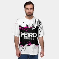 Футболка оверсайз мужская Metro: Exodus Purple, цвет: 3D-принт — фото 2