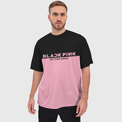 Футболка оверсайз мужская Black Pink: In Your Area, цвет: 3D-принт — фото 2