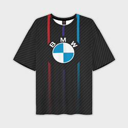 Мужская футболка оверсайз BMW: Three Lines