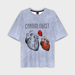 Мужская футболка оверсайз Cardiologist