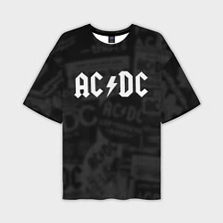 Мужская футболка оверсайз AC/DC: Black Rock