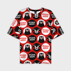 Футболка оверсайз мужская Kumamon Pattern, цвет: 3D-принт