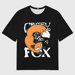 Мужская футболка оверсайз Crazy Like a Fox