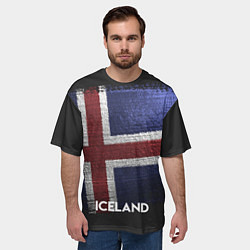 Футболка оверсайз мужская Iceland Style, цвет: 3D-принт — фото 2