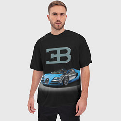 Футболка оверсайз мужская Bugatti - motorsport extreme, цвет: 3D-принт — фото 2