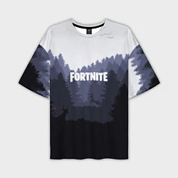 Мужская футболка оверсайз Fortnite: Dark Forest
