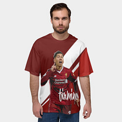 Футболка оверсайз мужская Roberto Firmino, цвет: 3D-принт — фото 2