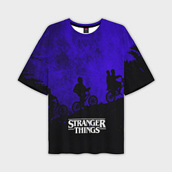 Мужская футболка оверсайз Stranger Things: Moon Biker