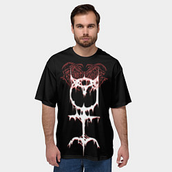 Футболка оверсайз мужская Ghostemane sign, цвет: 3D-принт — фото 2