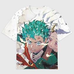 Футболка оверсайз мужская Аниме, цвет: 3D-принт