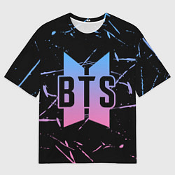 Футболка оверсайз мужская BTS: Love Yourself, цвет: 3D-принт