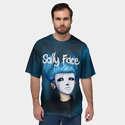 Футболка оверсайз мужская Sally Face, цвет: 3D-принт — фото 2