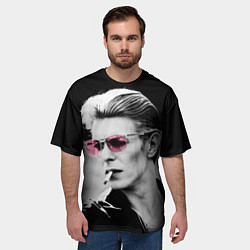 Футболка оверсайз мужская Дэвид Боуи, цвет: 3D-принт — фото 2