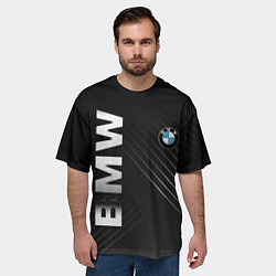 Футболка оверсайз мужская BMW: Steel Line, цвет: 3D-принт — фото 2