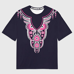 Футболка оверсайз мужская Узор сова, цвет: 3D-принт