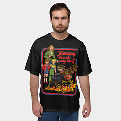 Футболка оверсайз мужская Angry pet dog, цвет: 3D-принт — фото 2