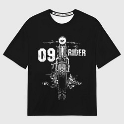 Футболка оверсайз мужская 09 Rider, цвет: 3D-принт