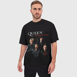 Футболка оверсайз мужская Queen: Greatests Hits, цвет: 3D-принт — фото 2