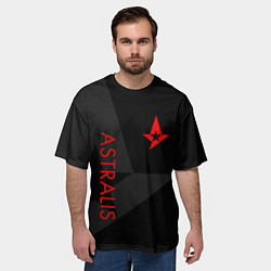 Футболка оверсайз мужская Astralis: Dark Style, цвет: 3D-принт — фото 2