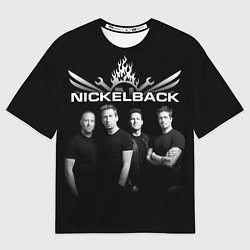Футболка оверсайз мужская Nickelback Band, цвет: 3D-принт