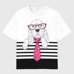 Футболка оверсайз мужская Кокер-мальчик, цвет: 3D-принт