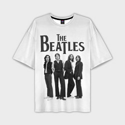 Мужская футболка оверсайз The Beatles: White Side