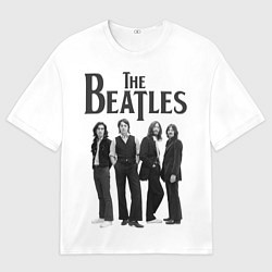 Футболка оверсайз мужская The Beatles: White Side, цвет: 3D-принт