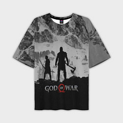 Мужская футболка оверсайз God of War: Grey Day