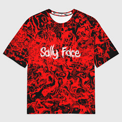 Футболка оверсайз мужская Sally Face: Red Bloody, цвет: 3D-принт