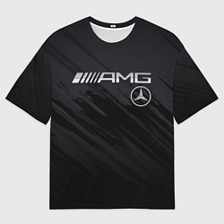 Футболка оверсайз мужская Mercedes AMG, цвет: 3D-принт