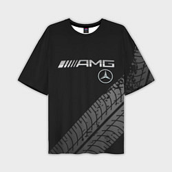 Мужская футболка оверсайз Mercedes AMG: Street Racing