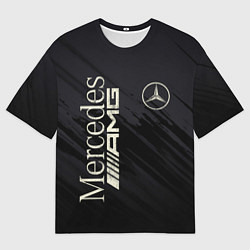 Мужская футболка оверсайз Mercedes AMG: Black Edition