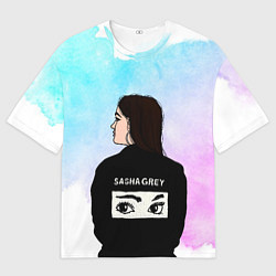 Футболка оверсайз мужская Саша Грей Sasha Grey, цвет: 3D-принт